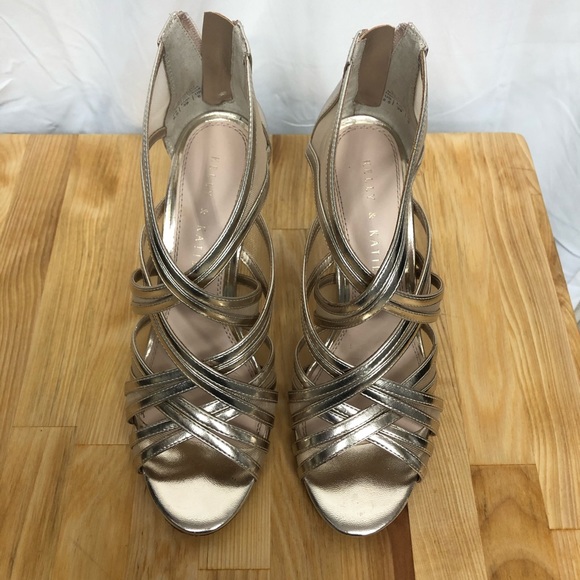 Kelly and Katie Gold Strappy Heels - Picture 4 of 5